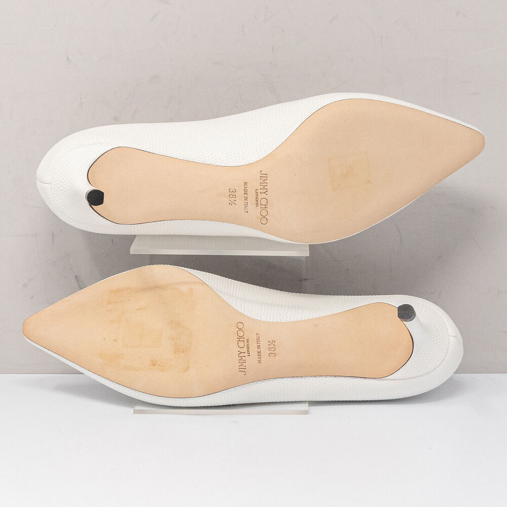 Jimmy Choo White Pointed Heels - Picture 4 of 10